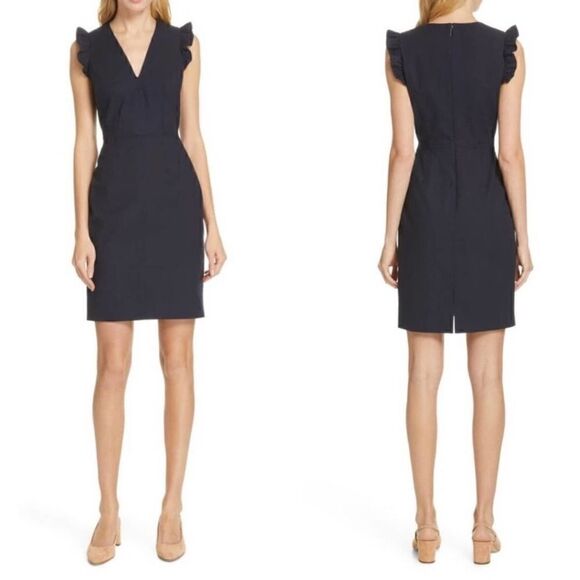 Tailored Dresses & Skirts - Tailored By Rebecca Taylor Stretch Modern V Neck Size 12